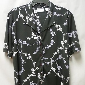 Alfred Dunner Womens Blouse 14